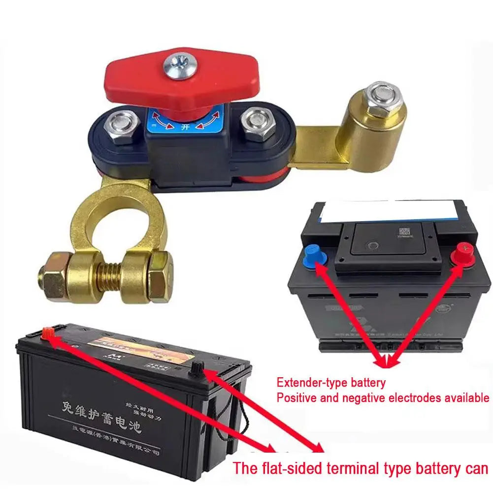 12V 24V Car Battery Disconnect Switch | Bidirectional Rotary