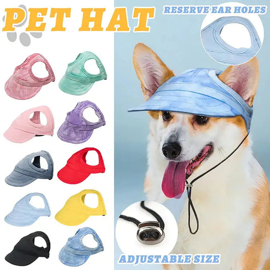Pet Dog Caps Small Puppy Pets Summer Solid Oxford Cap Dog Baseball Visor Hat Outdoor Accessories Sunscreen Bonnet Cap Chihuahua Peaceful Pleasures Health and Wellness