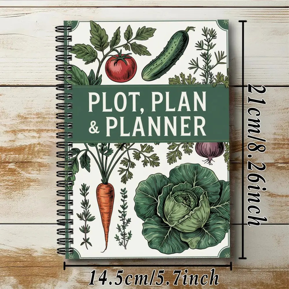 Plot Plan Planner A5 Garden Journal Notebook Vegetable Flower
