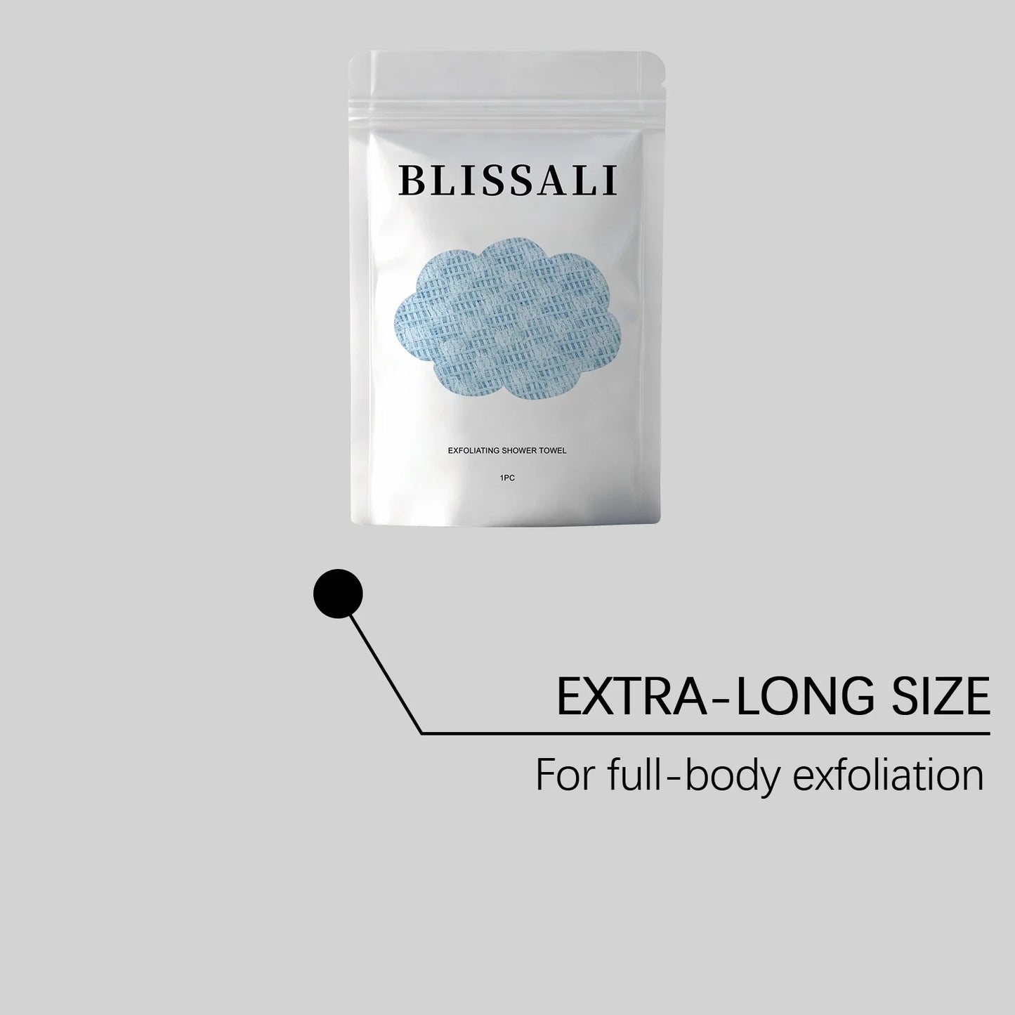 Exfoliating Shower Towel – Back Scrubber & Dead Skin Remover