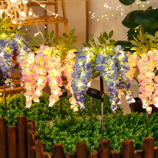 Solar Wisteria Flower Garden Light – Waterproof Outdoor Lawn Lamp