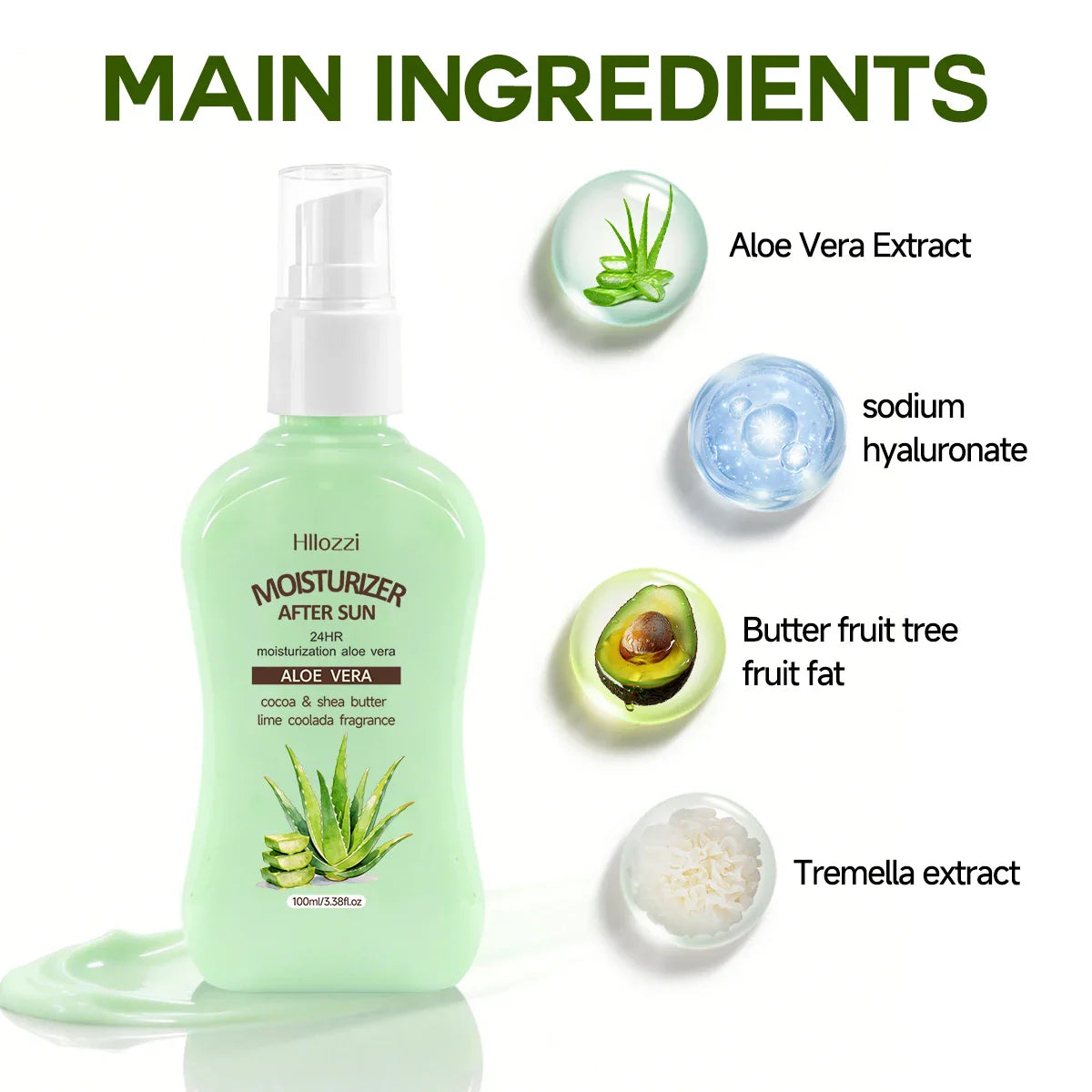 Aloe Vera After Sun Moisturizer Gel 100ml | Men & Women