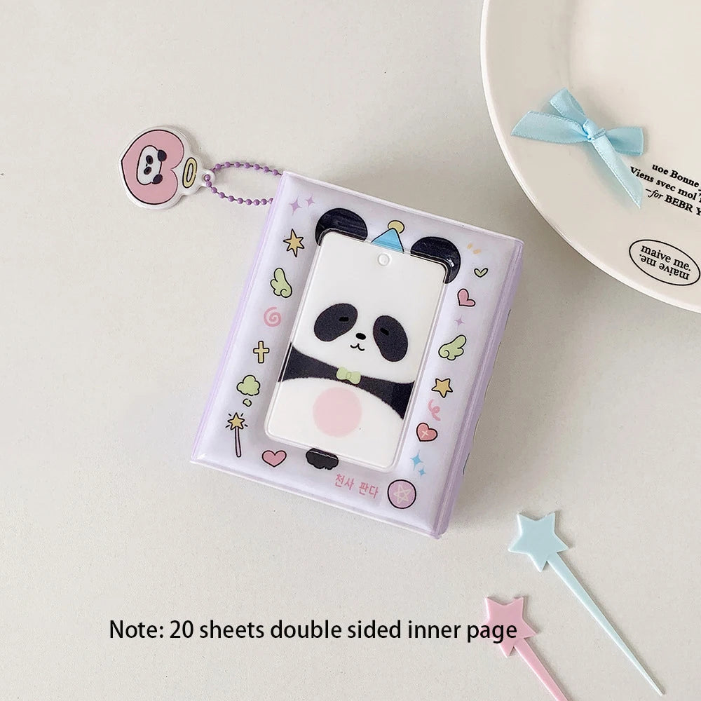 20 Double-sided Card Communication Sealed Photo Albums One Grid Three