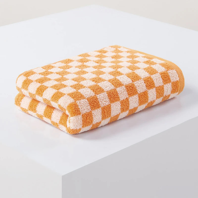 Battilo Plaid 100% Cotton Bath Towel Set – Soft & Absorbent