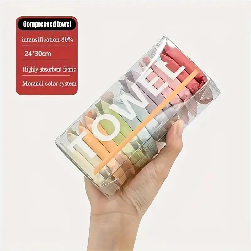 One-time Compressed Towel Washcloth Thickens the Cotton Bath Towel Travel Clean Face Independent Packing Portable Face Towel Peaceful Pleasures Health and Wellness