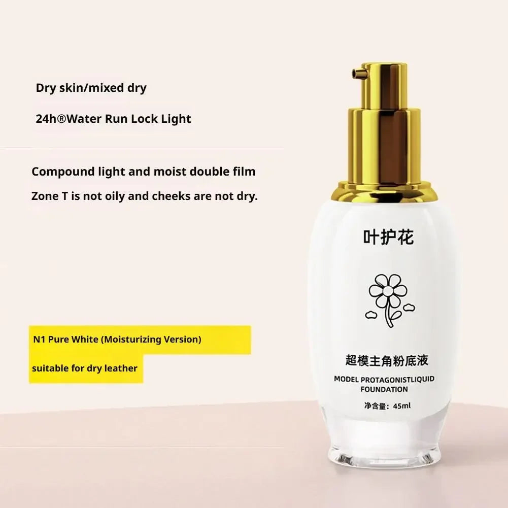 45ML Pure White Liquid Foundation Goth White Foundation Cream Concealer Cosplay Clown Halloween Face Body Paint Zombie Make-Up Peaceful Pleasures Health and Wellness
