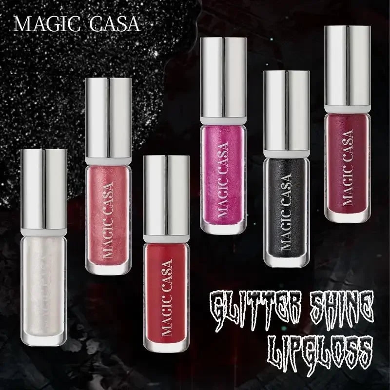 Diamond Pearlescent Shimmer Lip Gloss – Long-Lasting & Waterproof