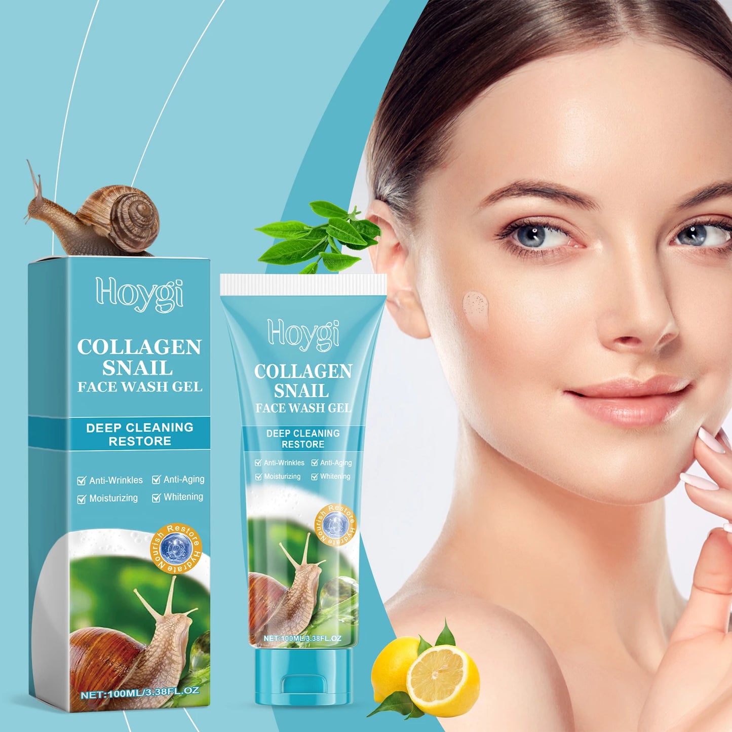 Collagen Snail Cleansing Gel – Pore-Minimizing Facial Cleanser