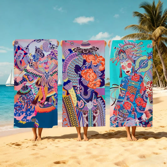 Quick Dry Beach Towel – Soft, Absorbent, 11 Sizes | Travel & Gym Quick Dry Beach Towel Peaceful Pleasures Health and Wellness