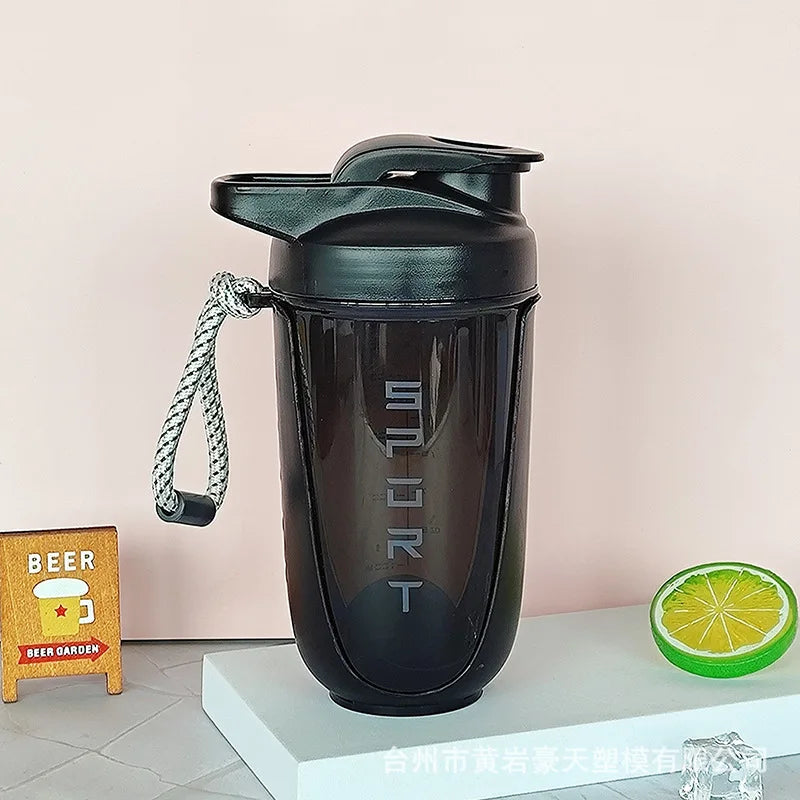 590ML Blender Shaker Bottle with Plastic Whisk Ball BPA Free Plastic Protein Shakes Leakproof for Powder Workout Gym Sport New Peaceful Pleasures Health and Wellness 02
