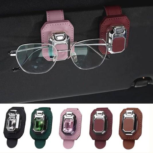 NAPPA Leather Car Sun Visor Glasses Clip – Universal Fit Sun Visor Glasses Clip Oasis Select