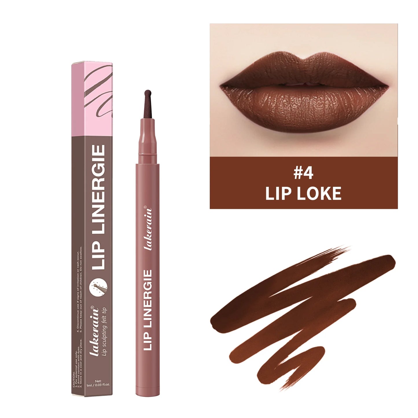 Lip Lingerie Long Lasting Waterproof Lip Liner Stain 8 Colors Transfer Proof Smudge Resistant Color No Bleed Formula Cosmetics Peaceful Pleasures Health and Wellness 04 LIP LOKE