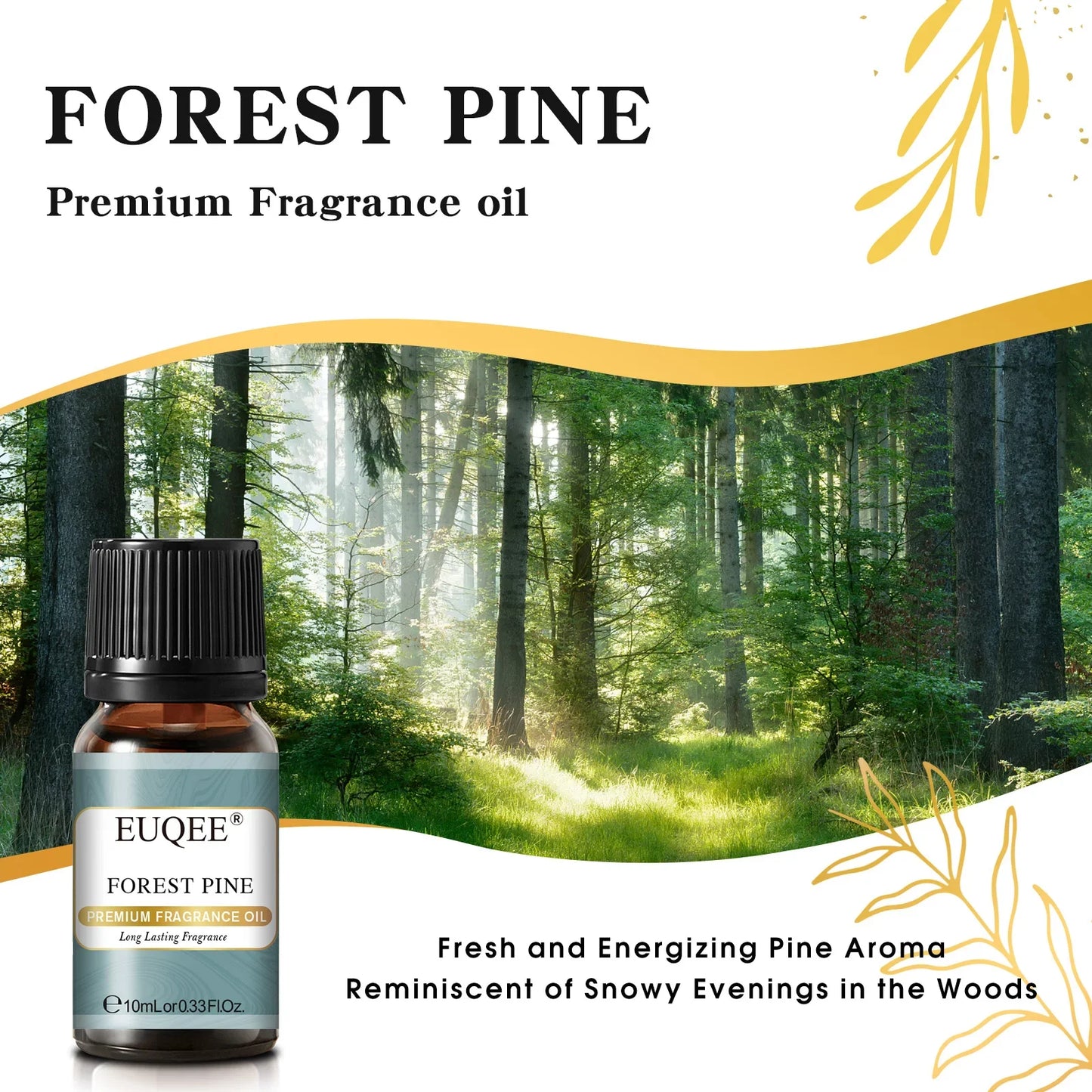 EUQEE 10ml Fragrance Oil – Reed Diffuser, Candle & Aromatherapy
