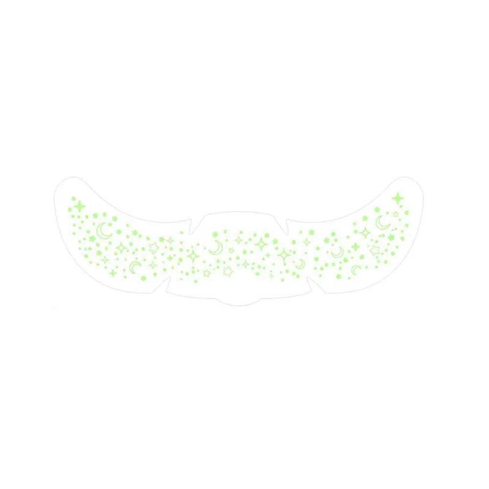 Luminous Temporary Face Tattoo Stickers – Stars & Hearts