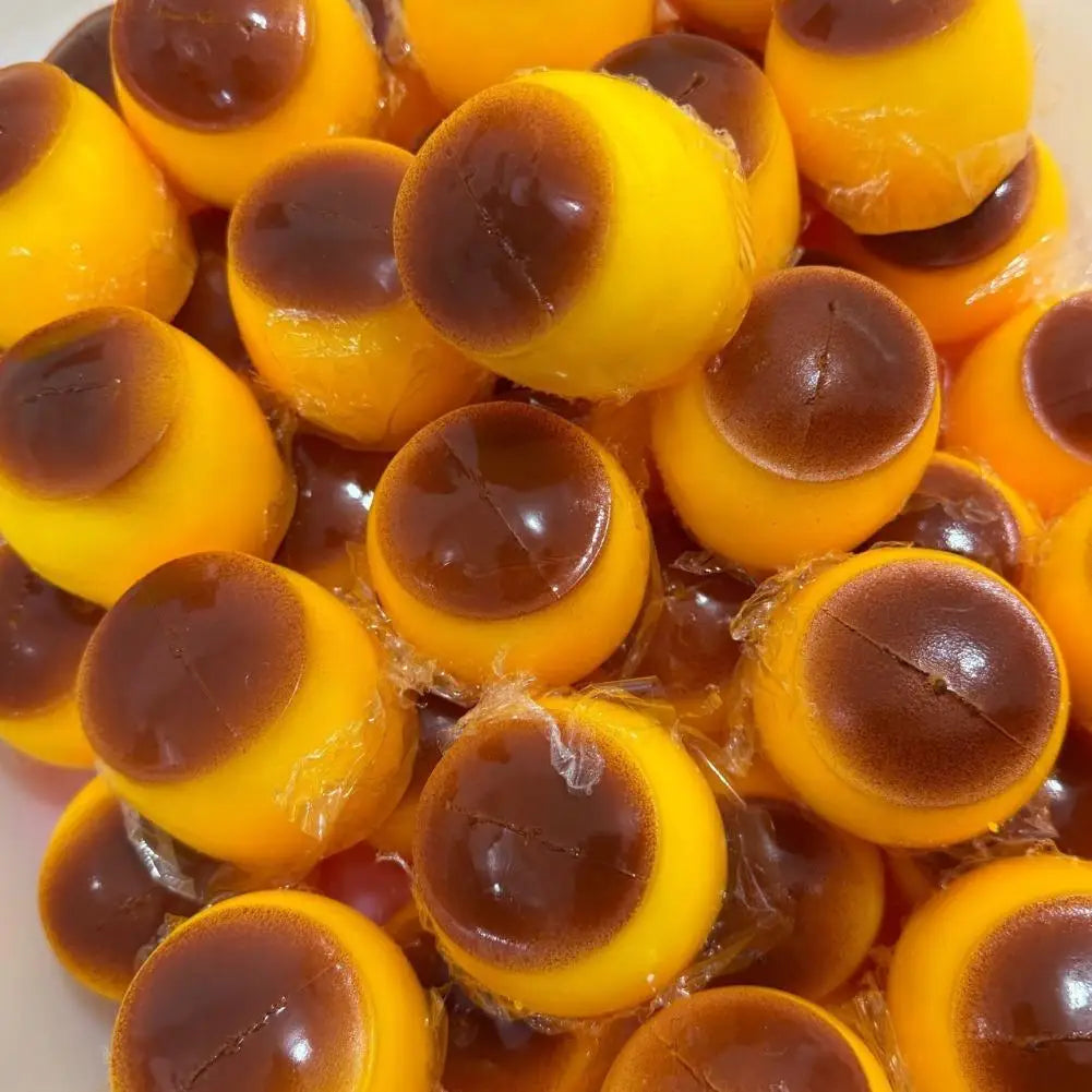Caramel Pudding Squishy Squeeze Toy | Slow Rebound Fidget Ball