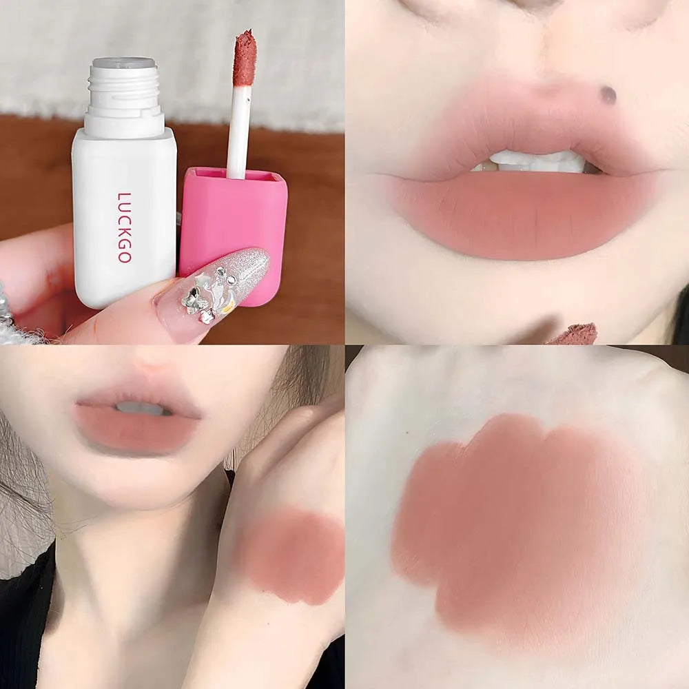 9-Color Matte Velvet Lip Tint | Korean Moisturizing Lip Glaze