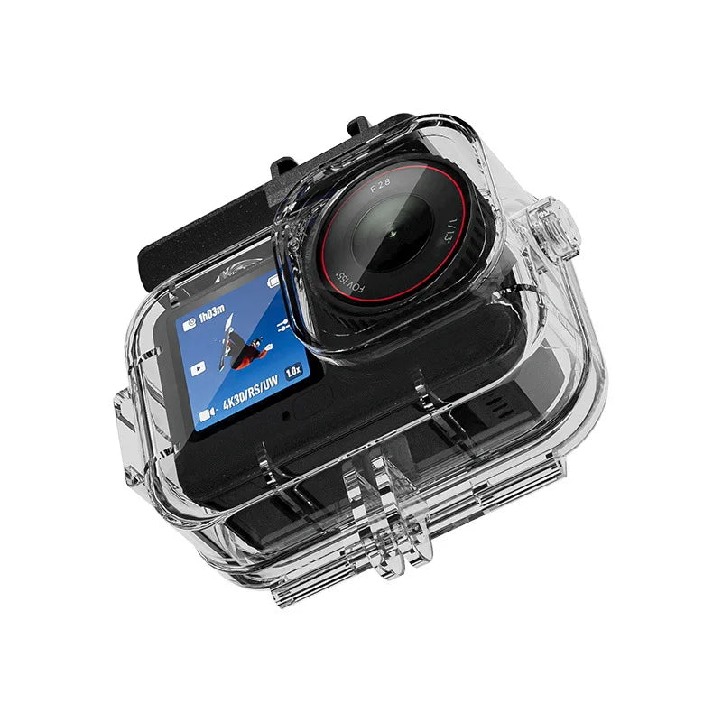 70M Waterproof Housing For DJI Action 6 Camera Action Camera Optical Glass Lens Provides Excellent Light Transmission Peaceful Pleasures Health and Wellness