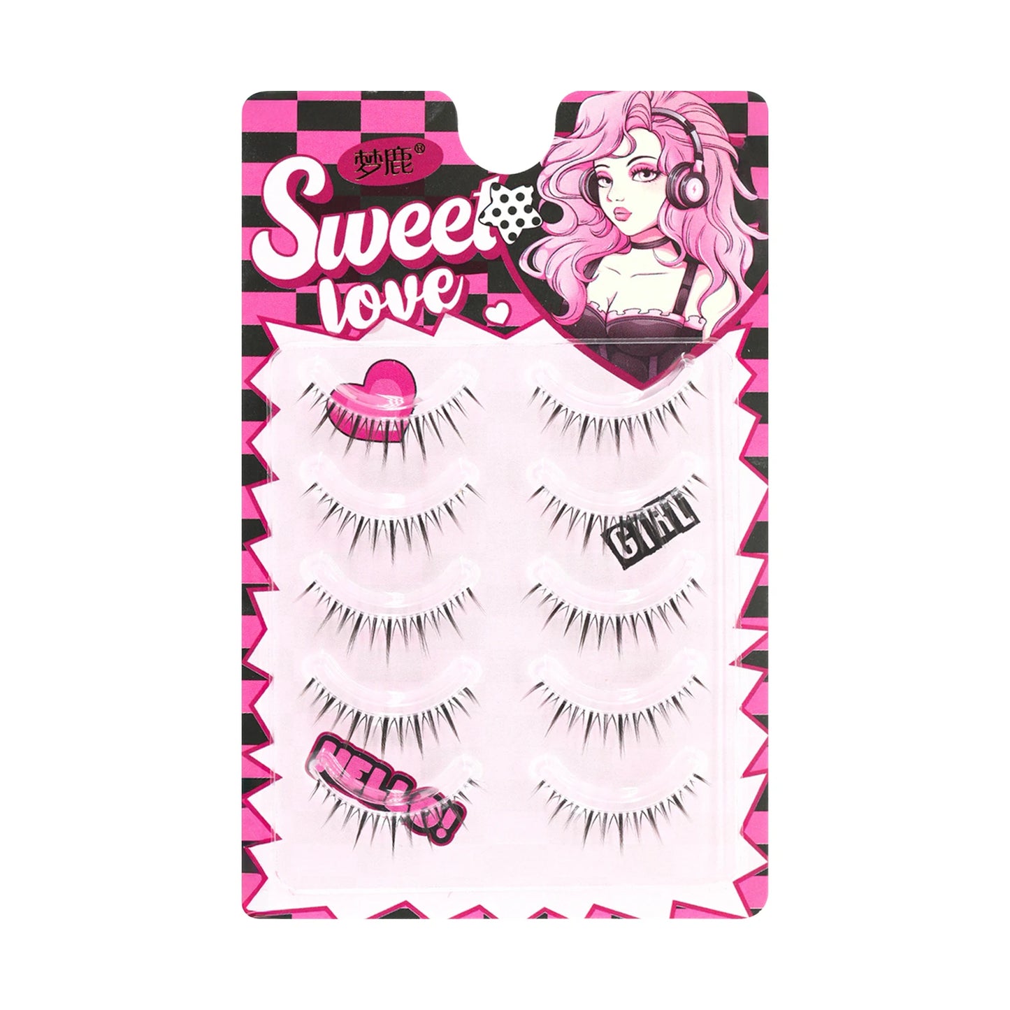 5 Pairs Wispy False Eyelashes | Korean Doll Eye Natural Lashes