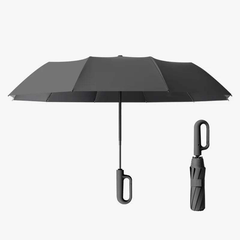 Skull Print Auto Folding Umbrella – UV & Rain Protection
