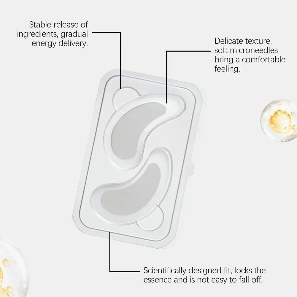 Microneedle Under Eye Patch – Hyaluronic Acid Firming Eye Mask for Wrinkles & Dark Circles Peaceful Pleasures Health and Wellness