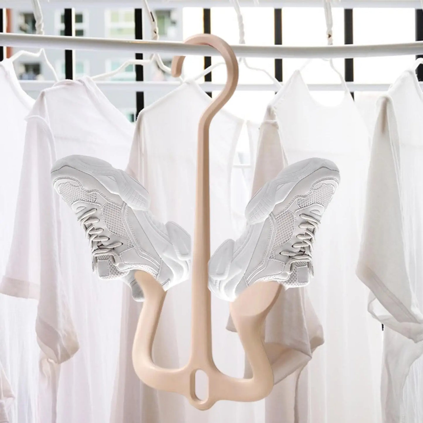 Double Hook Slipper Hanger & Sandal Drying Rack | Home & Travel