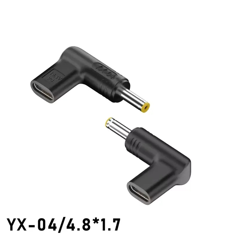 PD 20V100W Laptop Power Adapter Connector DC Plug USB Type C Female to DC Male Jack Converter for Hp Dell Asus Lenovo Notebook Peaceful Pleasures Health and Wellness 4.8-1.7mm