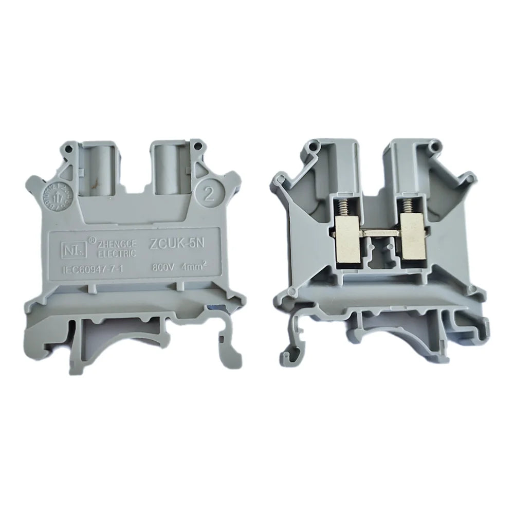 10Pcs UK5N Screw Wire Connector 4mm² Cable Feed-through Connection 12AWG Plug Electrical Mount UK-5N DIN Rail Terminal Block Peaceful Pleasures Health and Wellness