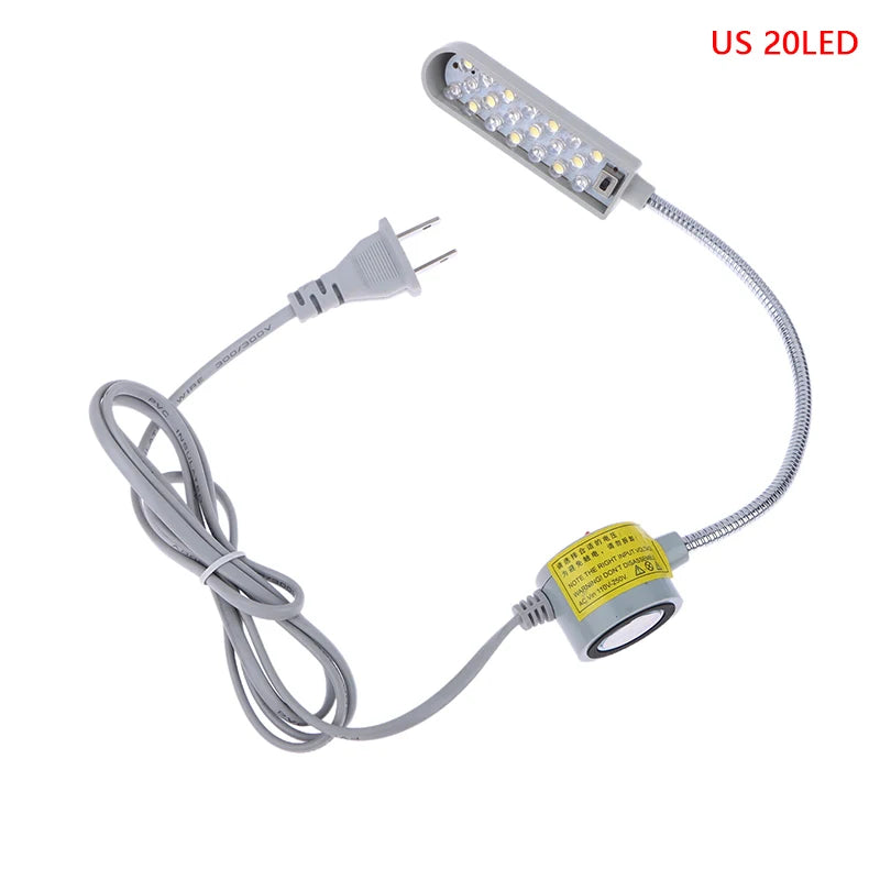 LED Gooseneck Sewing Machine Lamp | 10/20/30 LED Workbench Light Gooseneck Work Lamp Peaceful Pleasures Health and Wellness US2