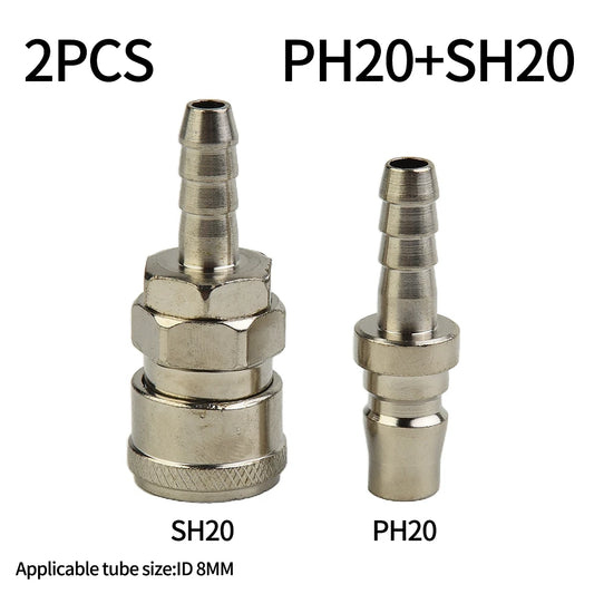 Quick Release Air Line Hose Fittings Coupler Connector SH20 PH20 Peaceful Pleasures Health and Wellness