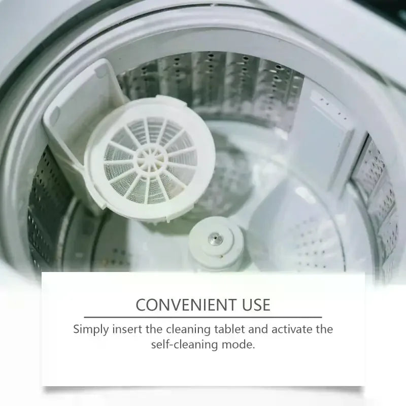 Washing Machine Cleaning Tablets - Gentle Stain and Scale Removal Effervescent Tablets Household Washing Machine Daily Cleaning Peaceful Pleasures Health and Wellness