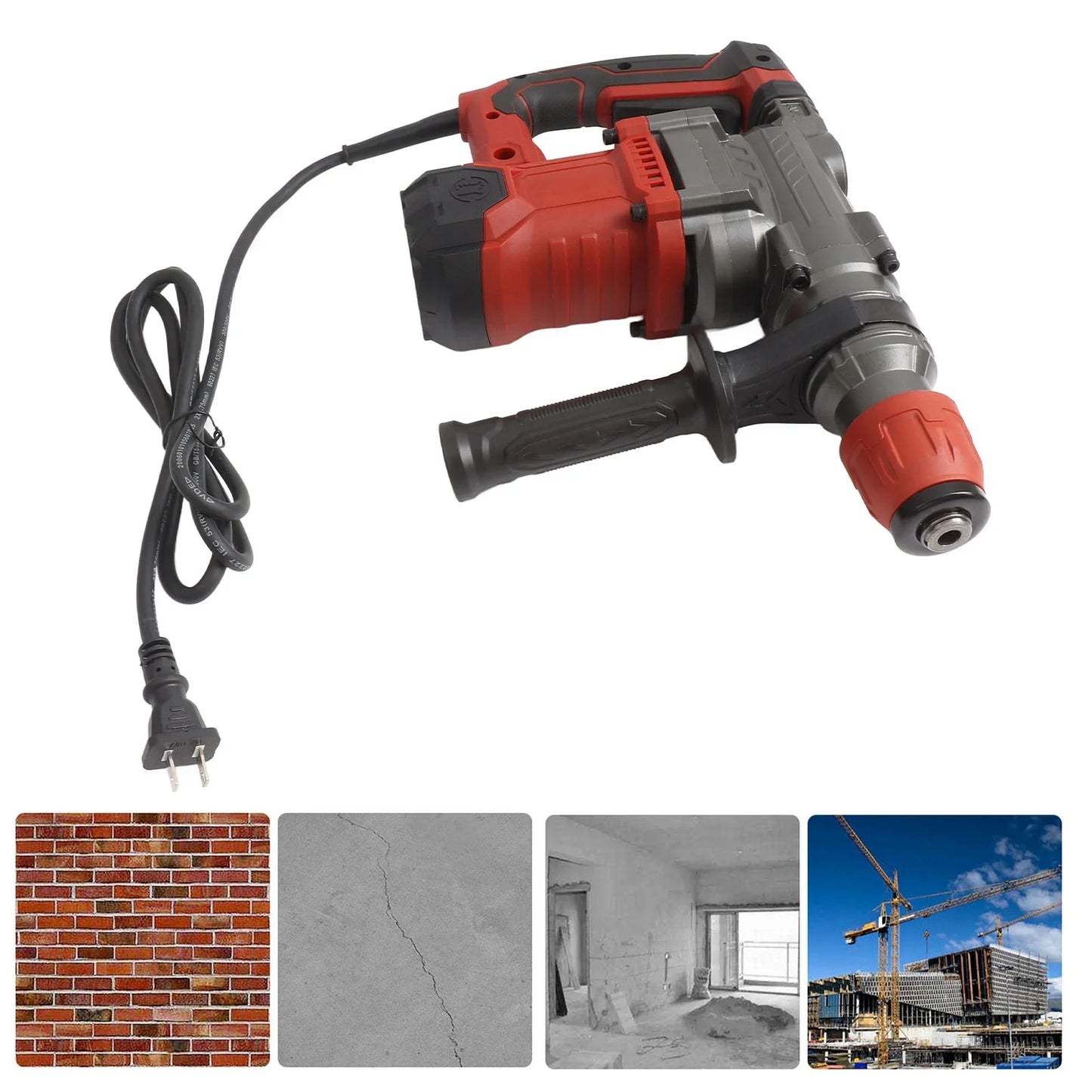 Electric Hammer Drill Rotary Industrial Power Tool Automatic Handle