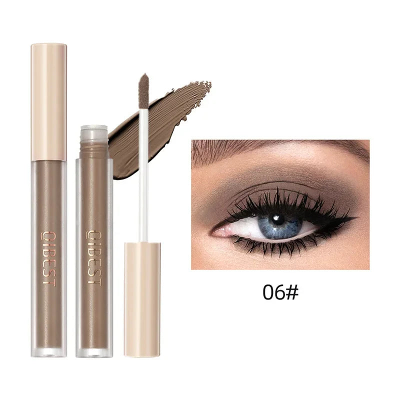 8-Color Matte Nude Liquid Eyeshadow | Waterproof & Long-Lasting