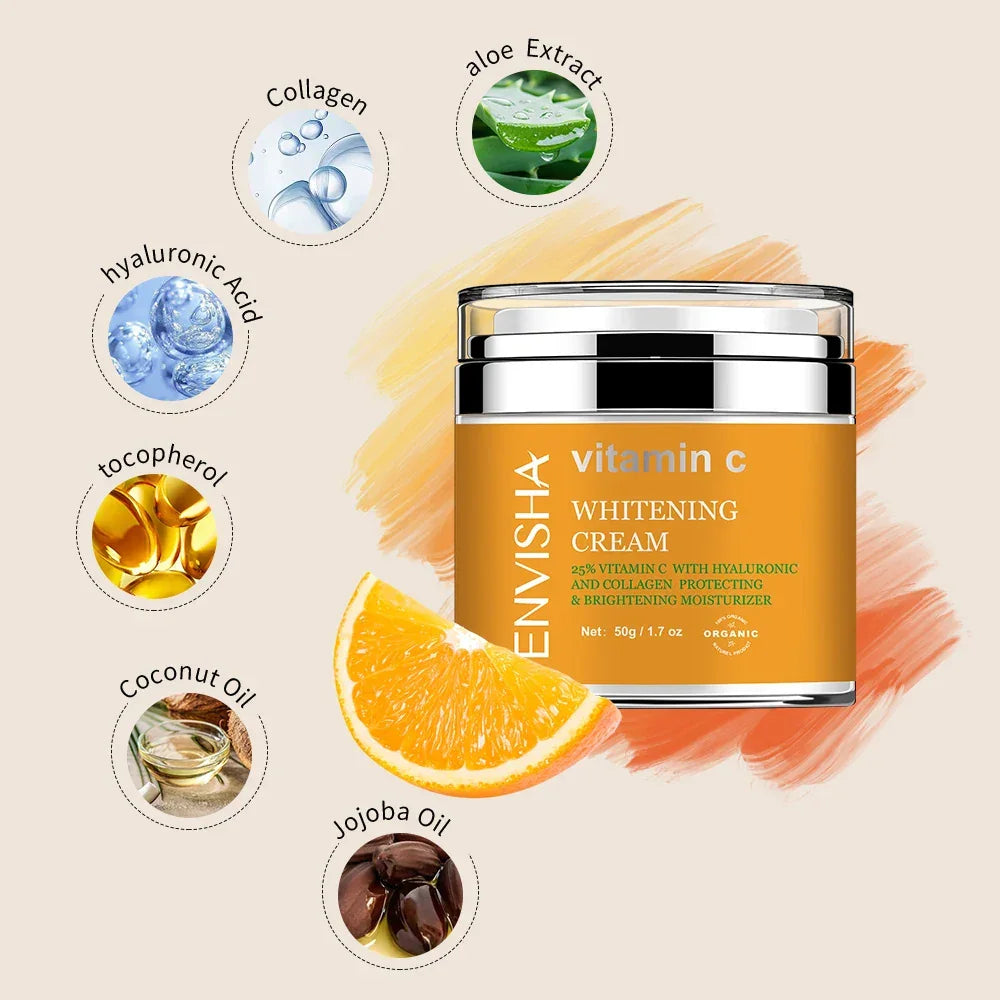 ENVISHA Face Cream – Retinol, Collagen, Vitamin C & HA for Dark Spots 50ml Face Cream Peaceful Pleasures Health and Wellness