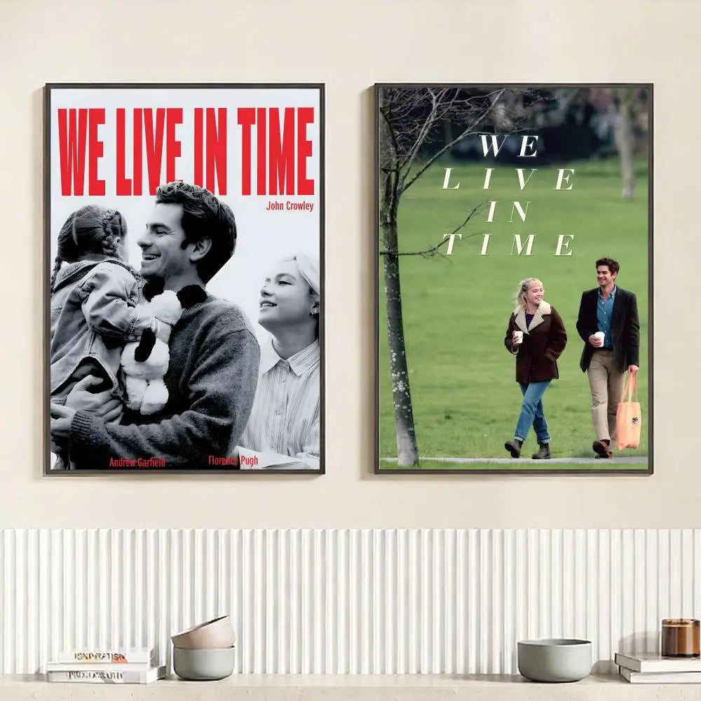 We Live in Time Movie Poster – HD Self-Adhesive Wall Art Movie Wall Poster Peaceful Pleasures Health and Wellness