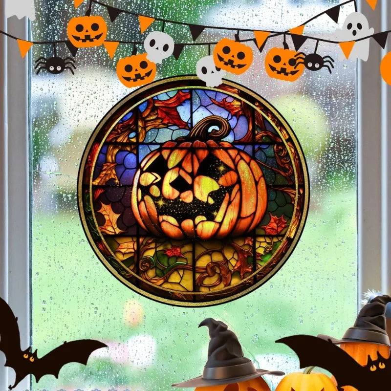 Halloween PVC Static Window Decals – Castle & Cat Clings
