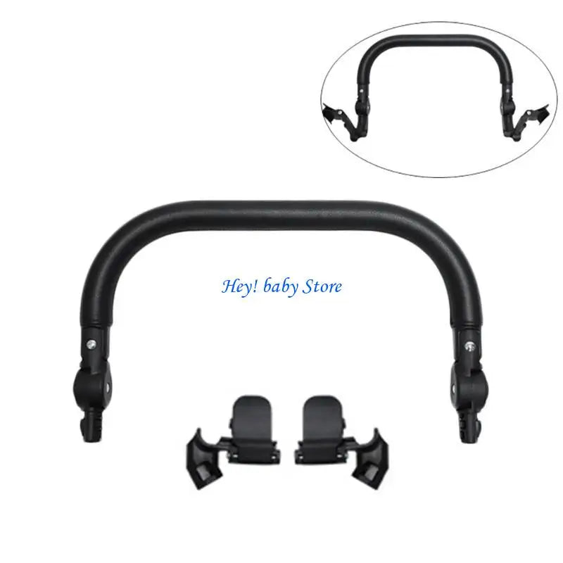Universal Stroller Bumper Bar | PU Armrest & Legrest for Prams