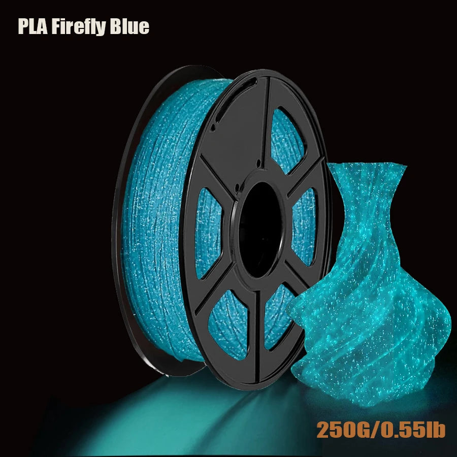 Glow in the Dark PLA Filament Blue/Green | FDM 3D Printer 250g–1kg