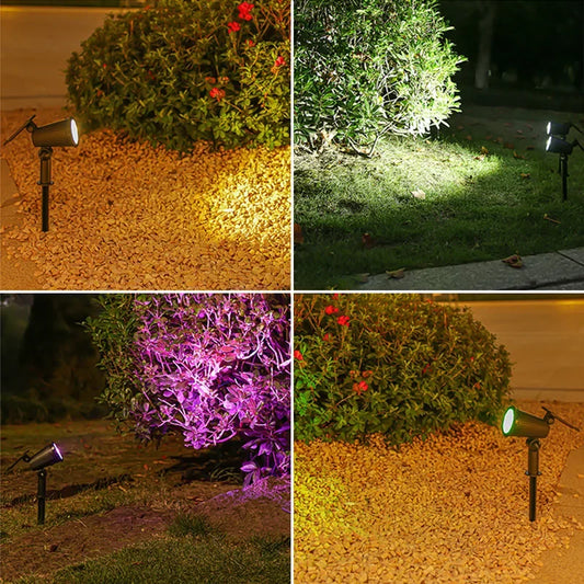 Solar LED Spotlight Outdoor Waterproof Garden Landscape Light