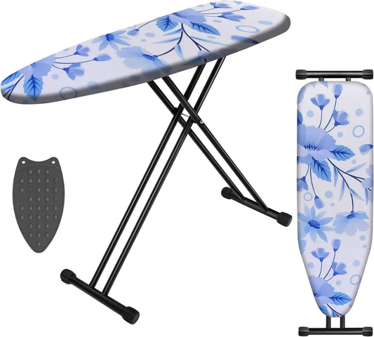 Compact Ironing Board with Extra Thick Padded Cover, Stable Foldable Design for Efficient Ironing Peaceful Pleasures Health and Wellness United States
