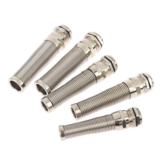 New IP68 Electrical Waterproof Strain Relief Anti-Bending Nickel-Plated Brass Cable Gland Connector Nylon Metal Cord Grips Peaceful Pleasures Health and Wellness