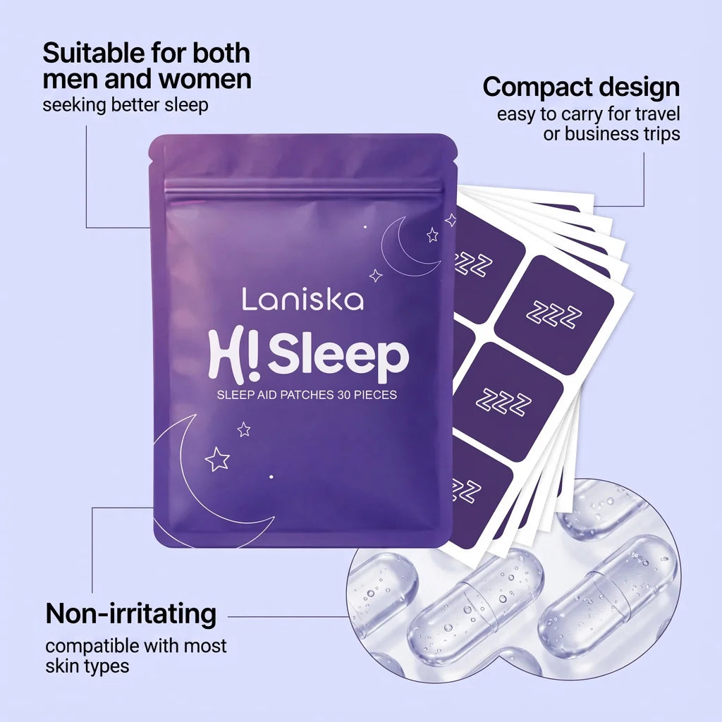 Sleep Aid Patches Relieving Stress Anxiety Headache Neurasthenia Relaxing Fall Asleep Quickly Soothing Improve Insomnia Patches Peaceful Pleasures Health and Wellness
