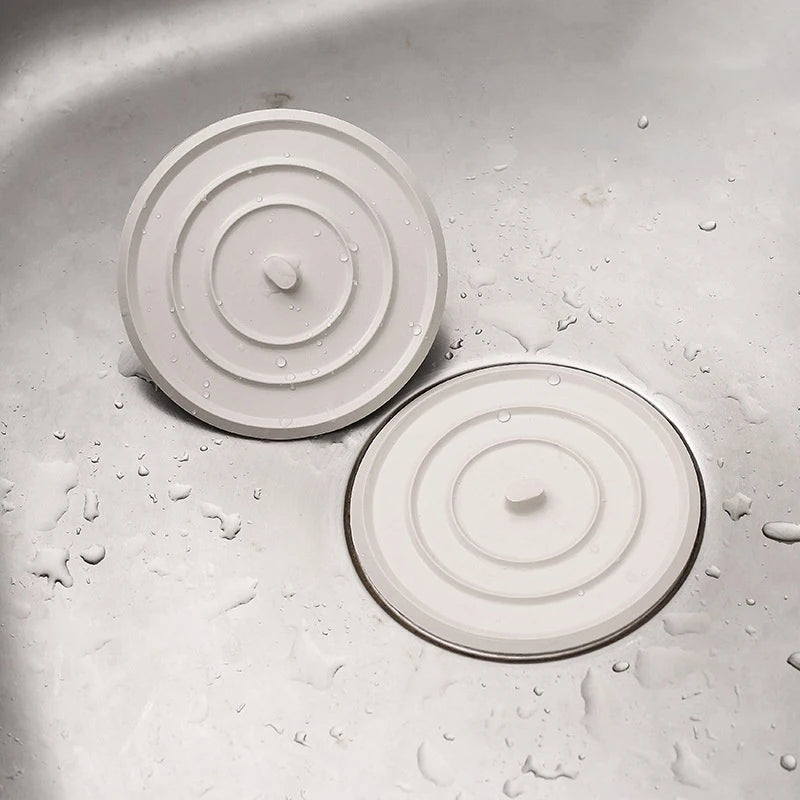 Large Silicone Bathtub Stopper Leakage-proof Drain Cover Sink Hair Stopper Tub Flat Plug Stopper Bathroom Accessories 11cm 4.3" Peaceful Pleasures Health and Wellness
