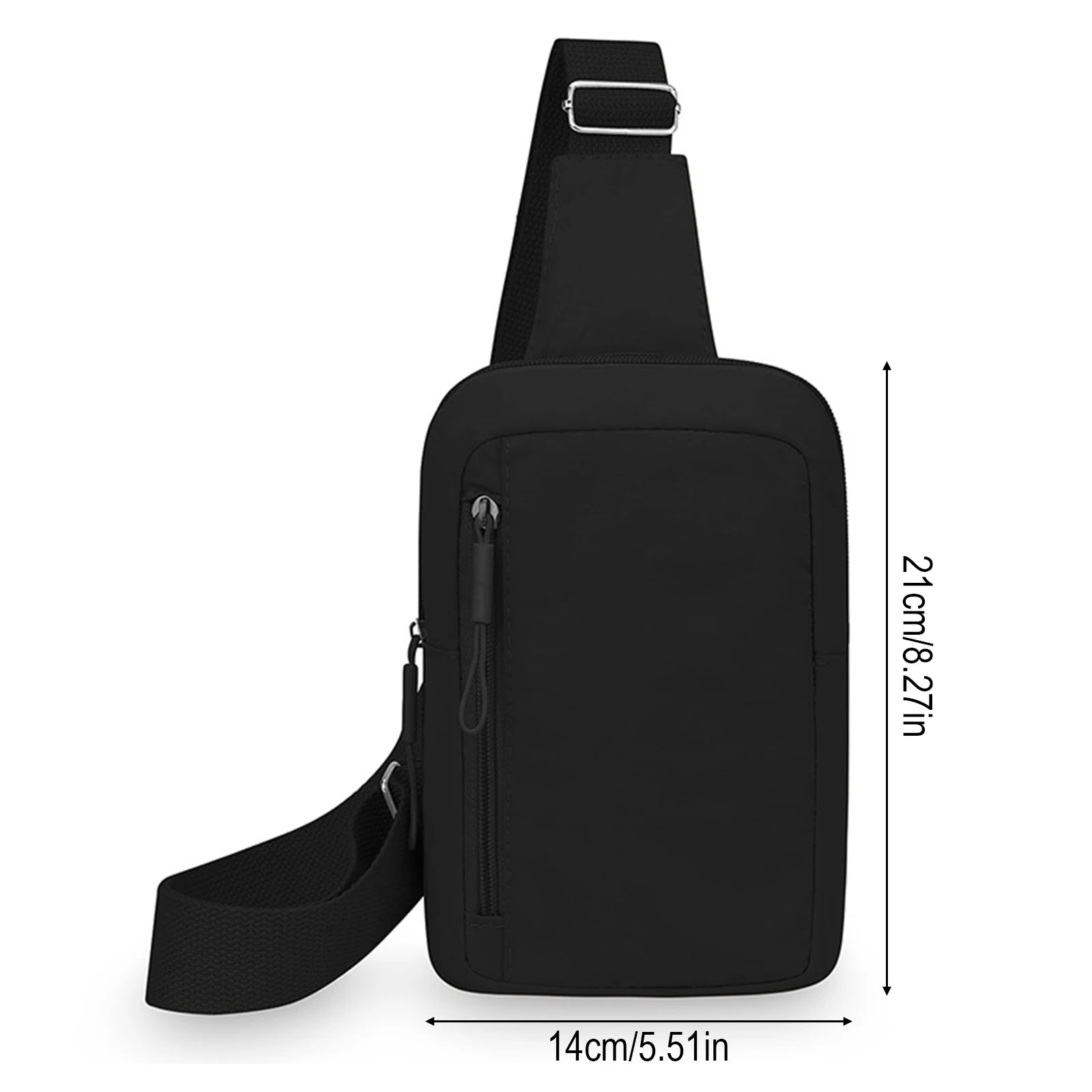 Women's Lightweight Crossbody Bag Water-Resistant Nylon Small Shoulder Bag for Outdoor Activities Travel Peaceful Pleasures Health and Wellness