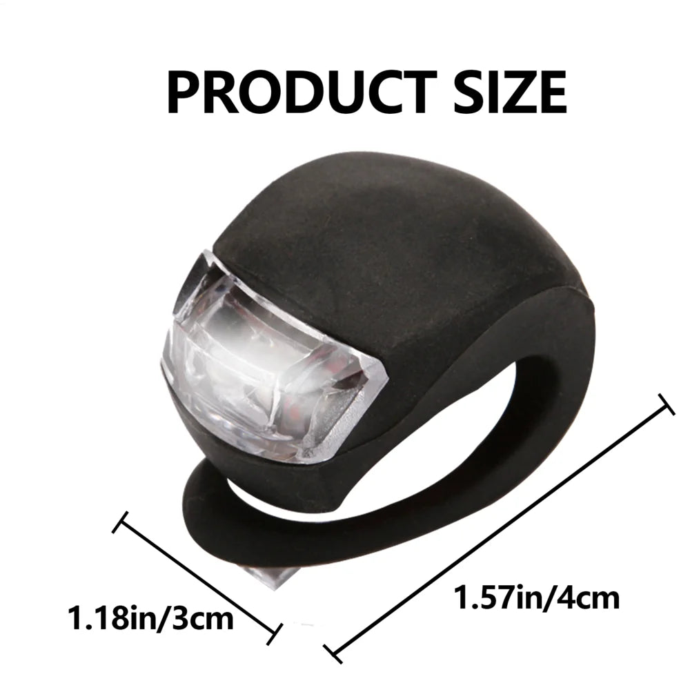 LED Bike Lights Waterproof Bicycle Head Front Light Cycling Wheel Flash Rear Lamp Night Warning Taillight Bicycle Accessories Peaceful Pleasures Health and Wellness Black