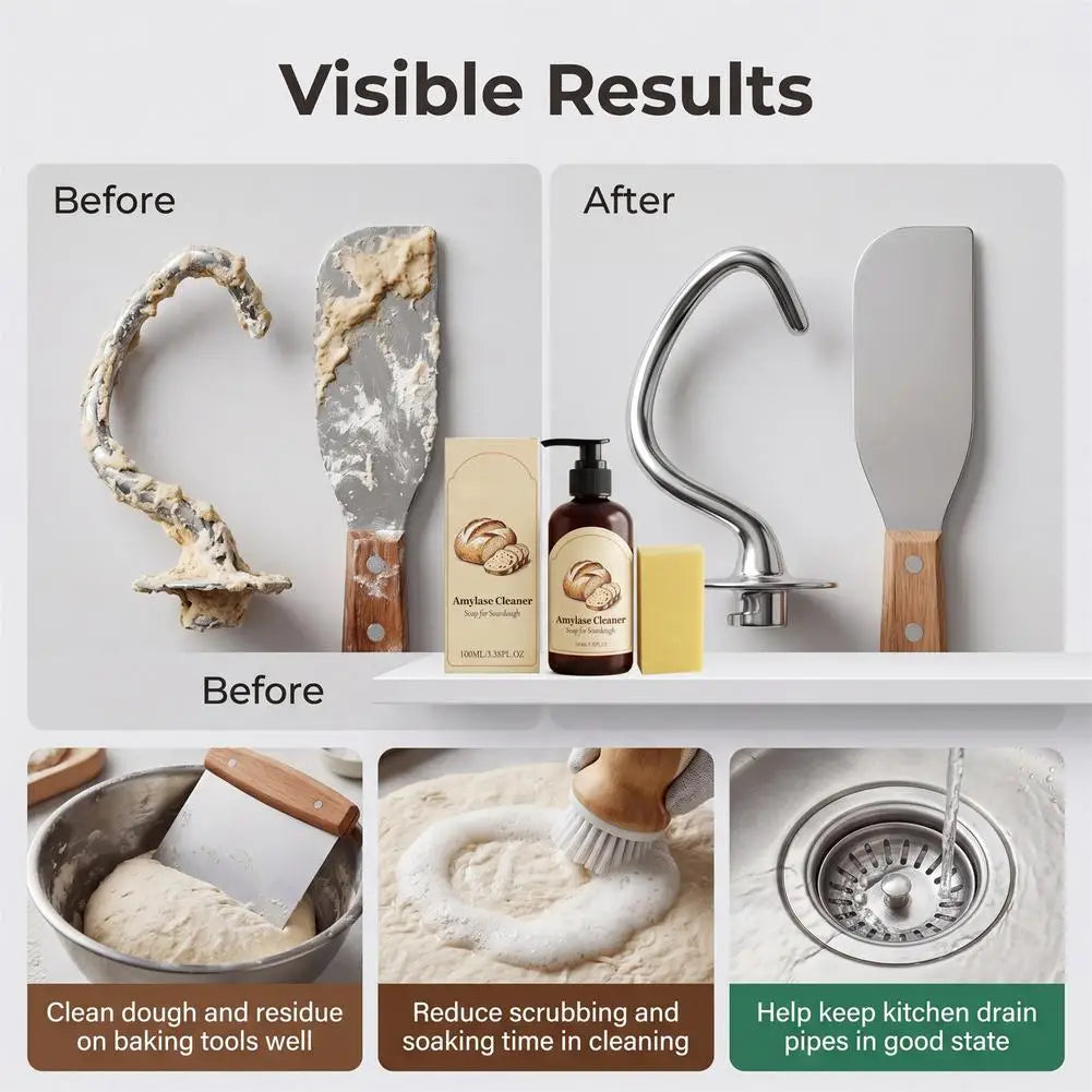 Enzymatic Sourdough Baking Tool Cleaner – Gentle & Effective