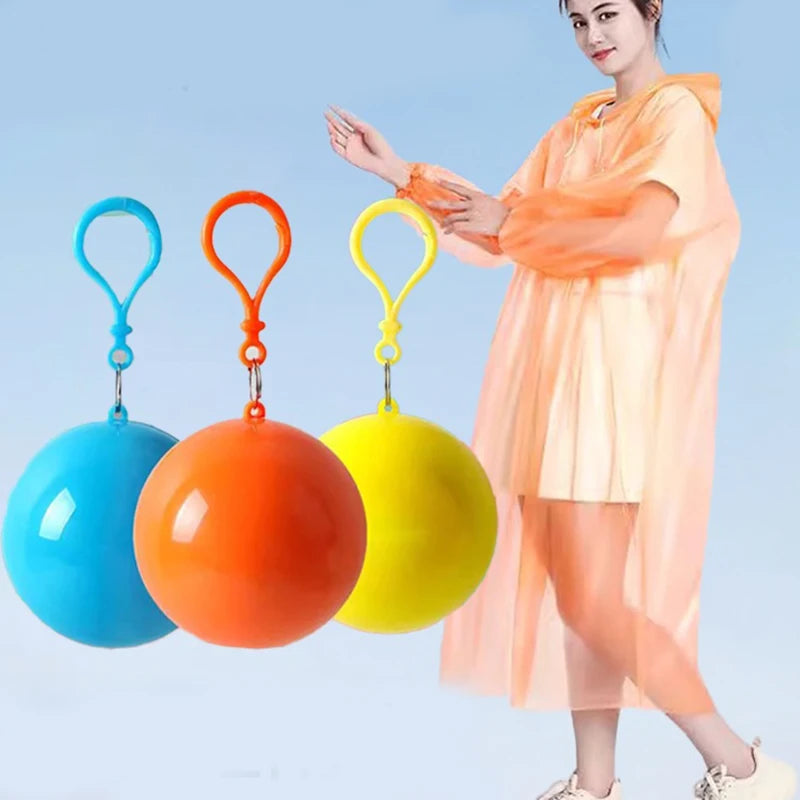 Portable Compact Raincoat Ball 5-Pack | Outdoor Poncho