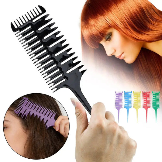 Professional Hair Dyeing Comb Weaving Hair Brush Sectioning Highlight Comb Barber Hairdressing Combs Salon Hair Styling Tools Peaceful Pleasures Health and Wellness