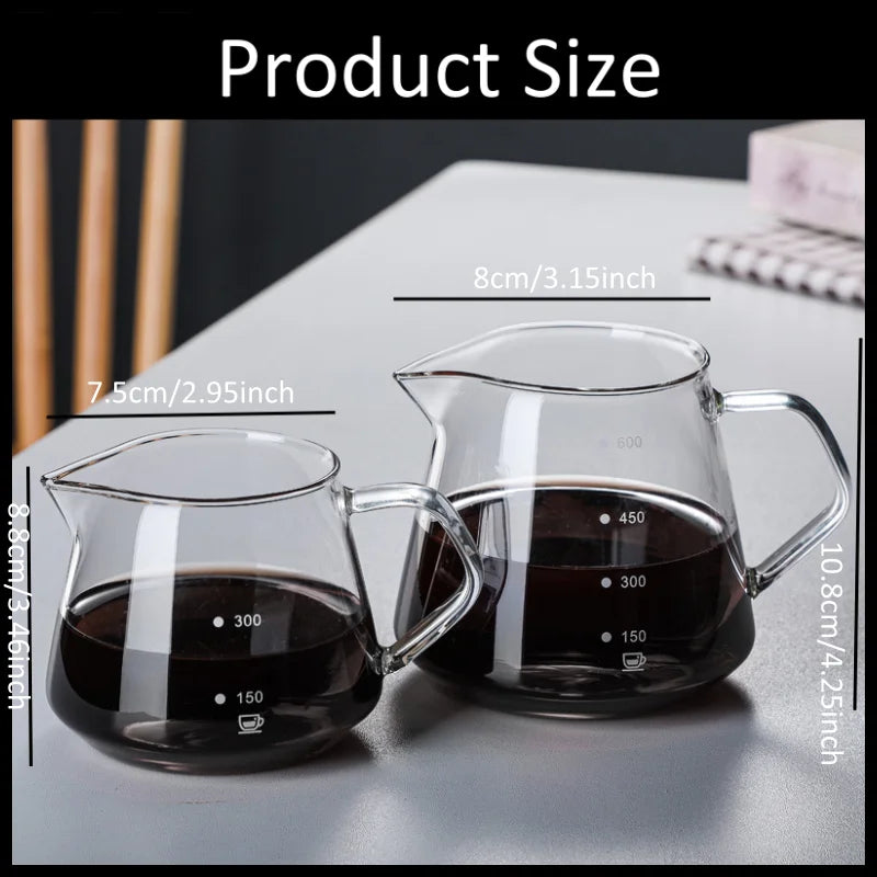 Pour Over Coffee Maker Set with Wooden Support Coffee Filter, Coffee Pot with Handle, Glass Coffee Dripper Peaceful Pleasures Health and Wellness