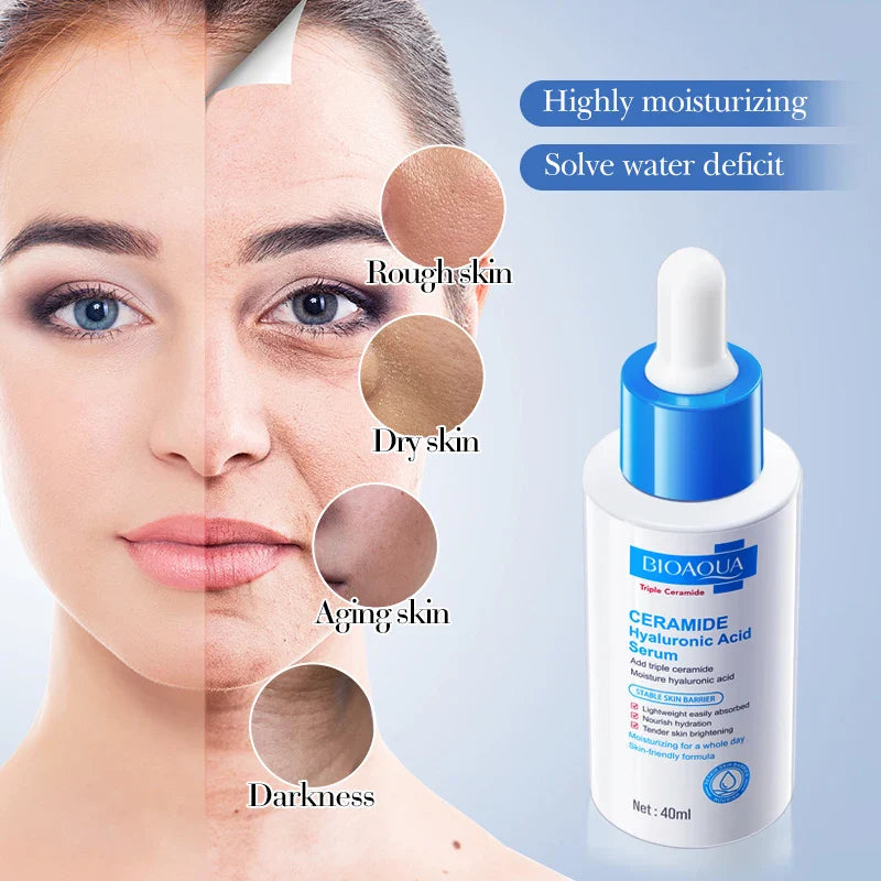 BIOAQUA Ceramide & Hyaluronic Acid Face Serum | Moisturizing