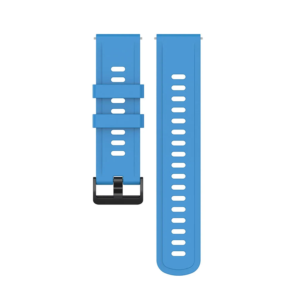 Silicone Watch Band for Xiaomi MI Watch S1 Active & Watch Color Peaceful Pleasures Health and Wellness SKY BLUE france